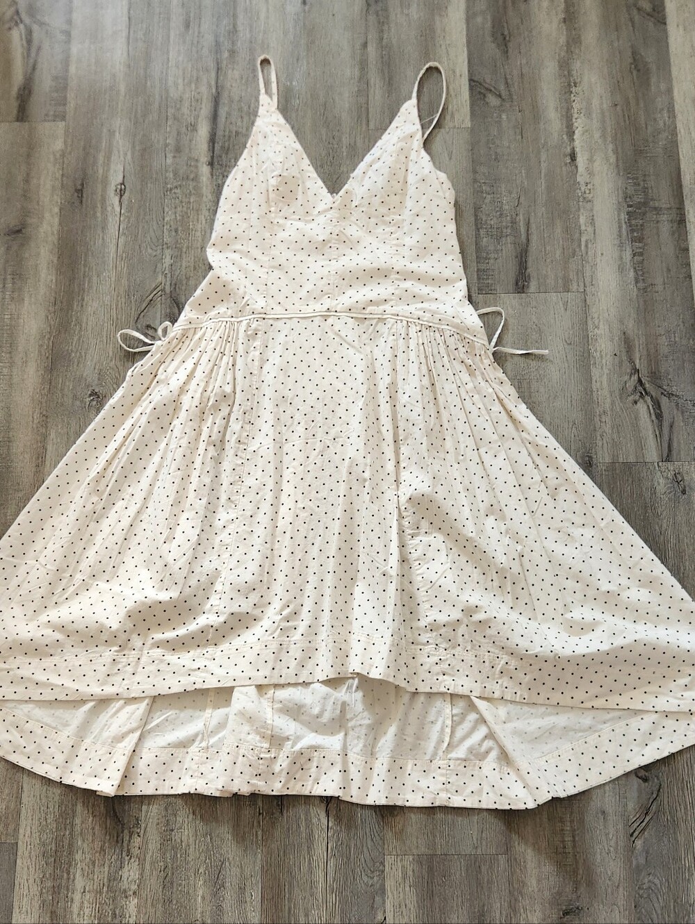 Free People Julep Polka Dot Midi Dress Vintage Combo SZ‎ L - Picture 6 of 14
